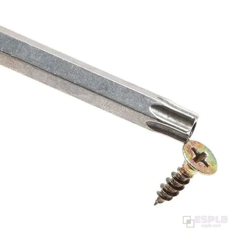 ESPLB 11 Stück 100 mm/12 Stück 50 mm 1/4 Zoll Sechskant-Bits-Treiber, manipulationssicher, Sicherheitsbohrer, magnetisches Bit-Set, Torx-Schraubendreher, Flachkopf – Detail 3
