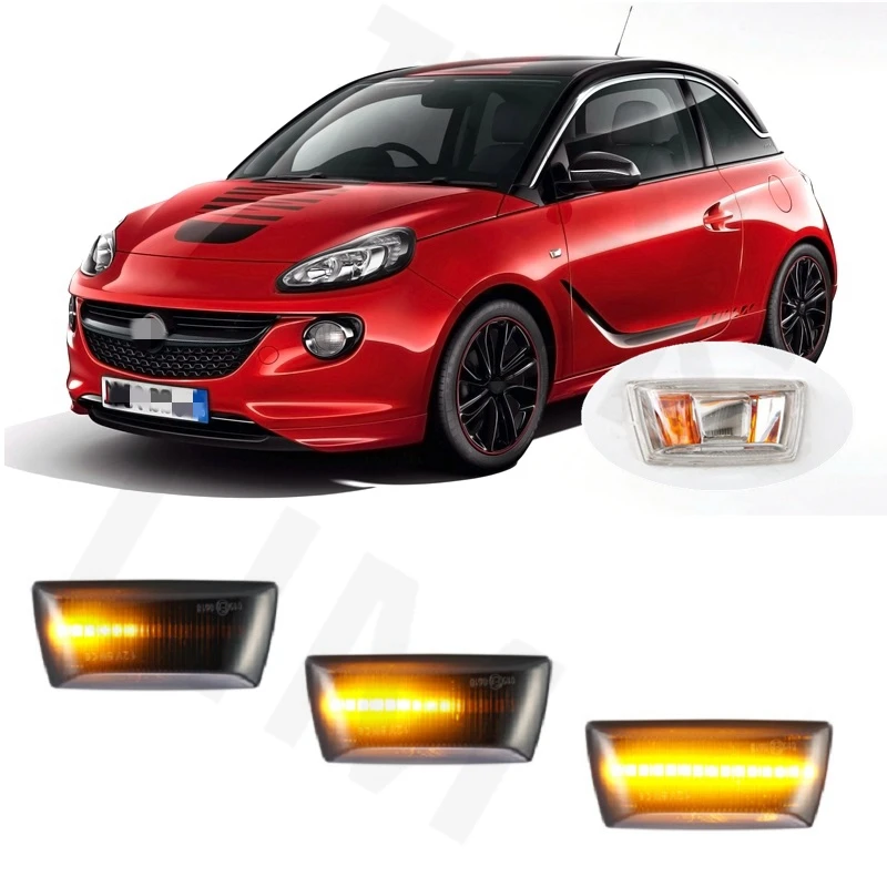 for Opel Vauxhall Adam M13 2012 2013 2014 2015 2016 2017 2018 2019 Sequential LED Indicator Side Marker Signal Lamp