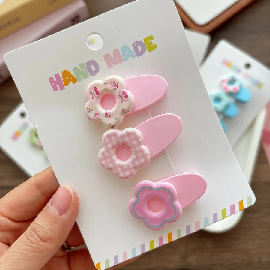 

Детские заколки для волос, заколки-заколки, 3 упаковки, милые заколки-конфеты для девочек, тонкие волосы, нескользящие заколки для малышей