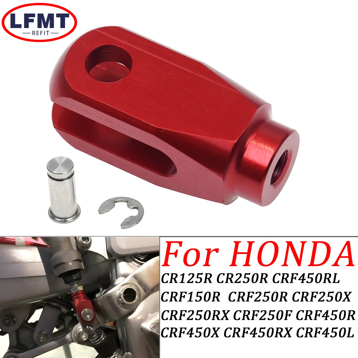 

CNC Rear Brake Clevis For Honda CRF 250R 450R CRF150R CR125R CR250R CRF250R CRF250X CRF250RX CRF250F CRF450R CRF450X CRF450RX