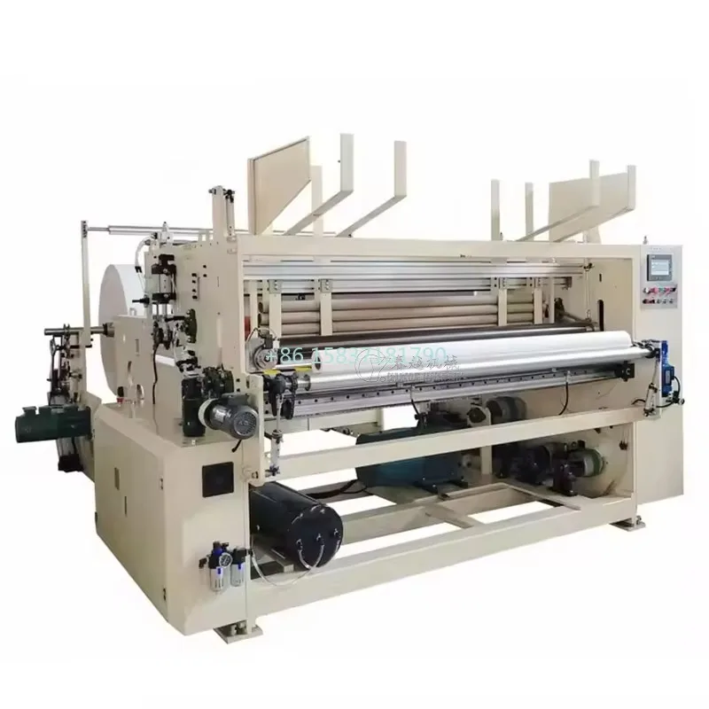China Automatic Toilet Paper Making Rewinding Machine Tissue Paper Machine Toilet Paper Cutting Rewinding Machine Manufacturer
