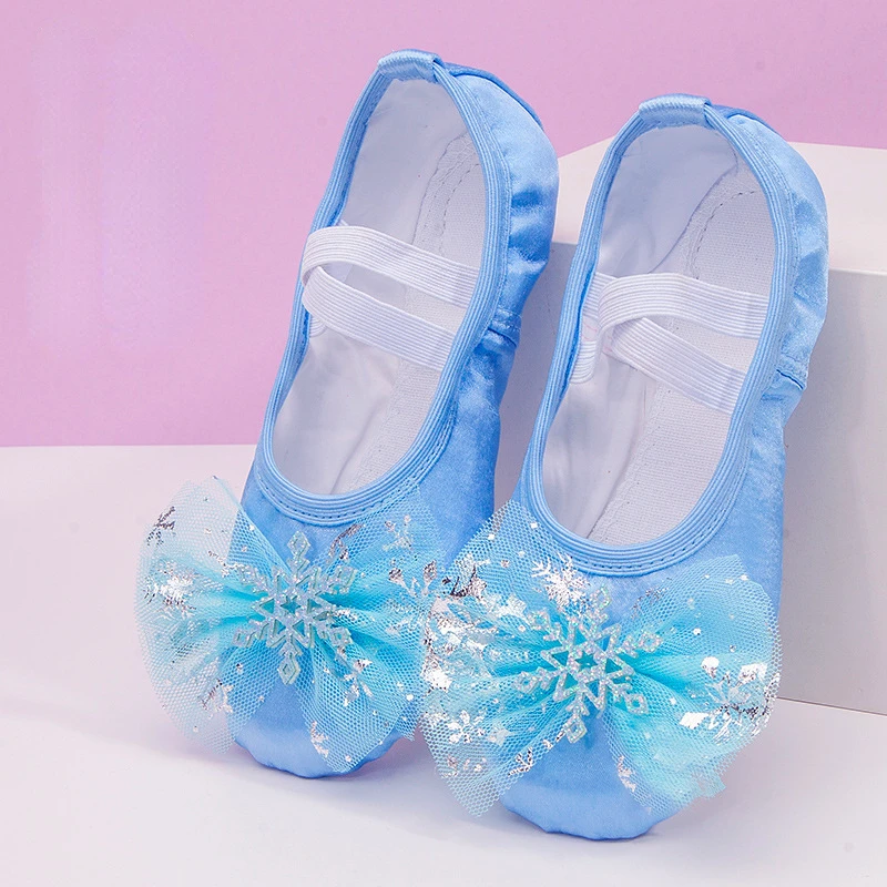 Zapatos de Ballet con suela blanda para niñas, calzado de baile de princesa encantadora, Con garra de gato, para ejercicios de bailarina China