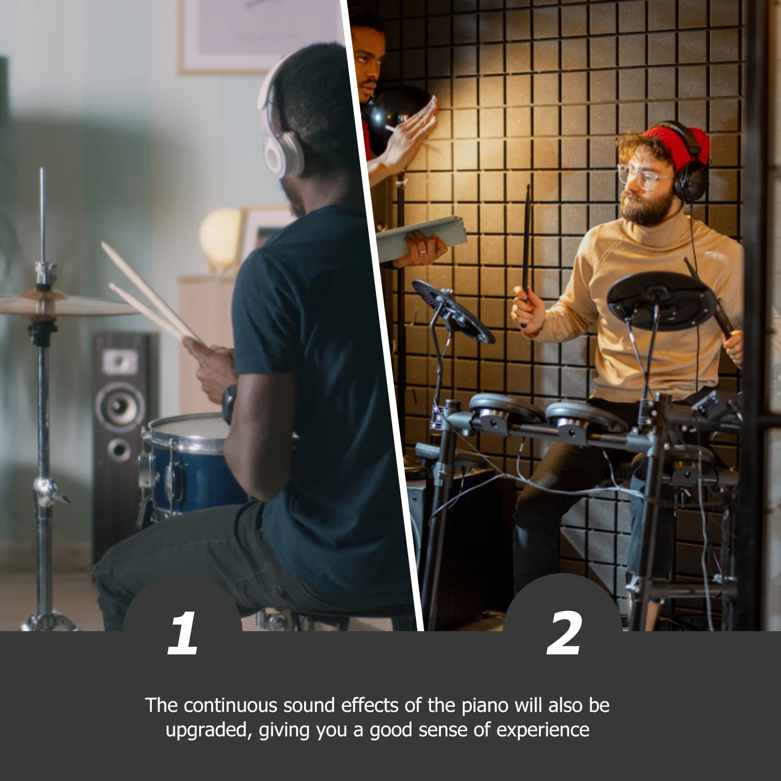 

Electric Drum Pedal Portable Piano Sustain Foot Pedal Nonslip Sturdy Damper For Keyboard Instrument Accessory