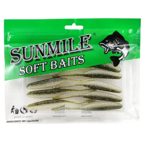 SUNMILE мягкие приманки для ловли рыбы 7,5/9,5/11,5 см