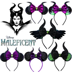 Disney Maleficent as Dragon Ear Headband for Adults Halloween Kid Bat Skeleton Hairband Girls Ghost Women Party Hair Accessories