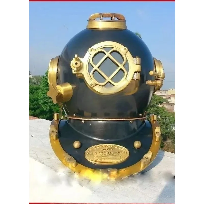 Brass diving helmet metal frame adult diving swimming decoration