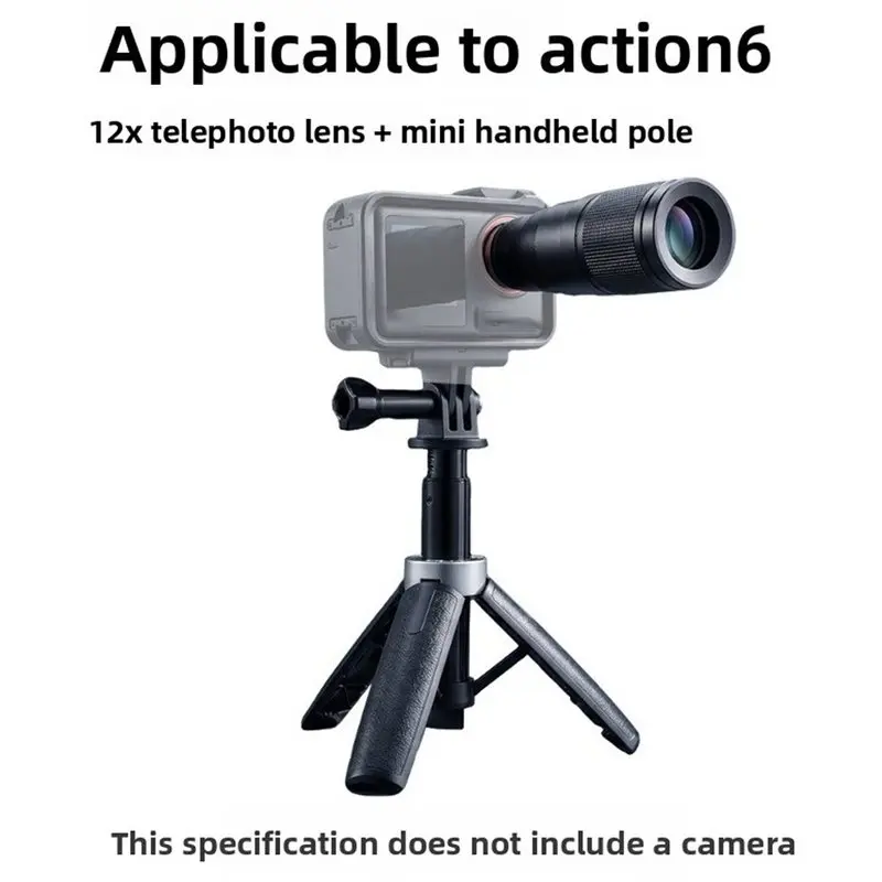 Voltvibe-Action 5 Telephoto Lens Action 6 Telephoto Lens For DJI Action 4 5 6 For DJI Action 4 5 6 Zoom Lens