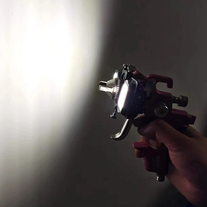 

Двухголовочный распылитель с литиевой батареей, подсветкой для распыления краски, перезаряжаемой двойной лампой, прост в использовании, размер 2.