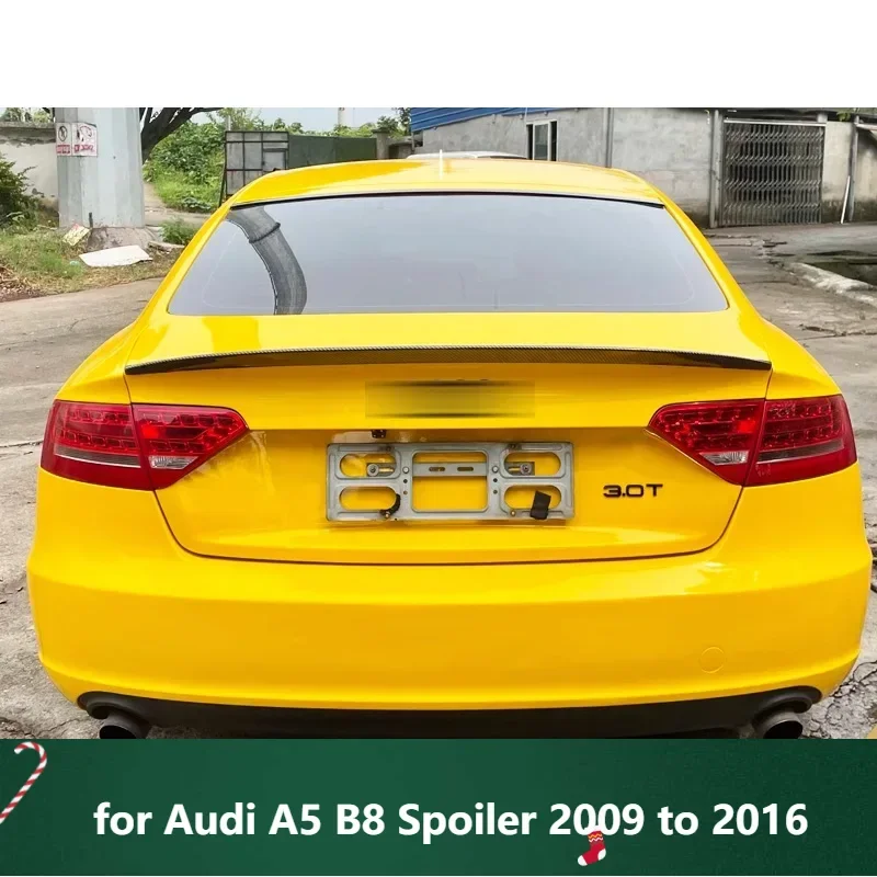 

New! Rear Wing for Audi A5 B8 Spoiler 2009 to 2016 4 DOOR Car Tail Fin Accessories ABS Plastic Easy installation