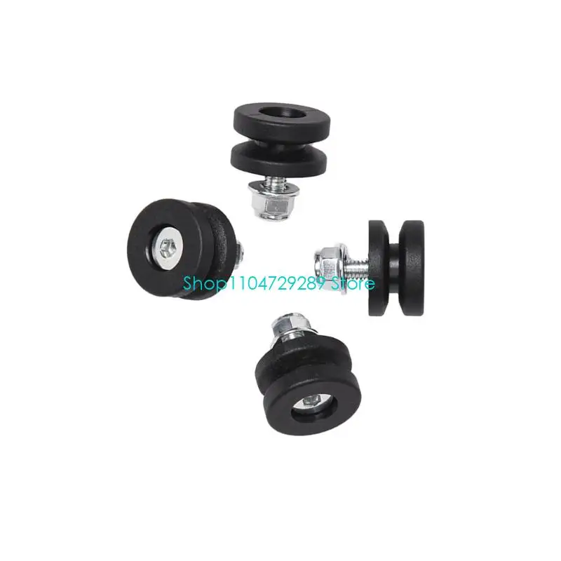 D8KE 4Pcs Rubber Grommets Spacer Gasket for Motorcycle Rear Trunks Offering Quick Release and Antislip Function