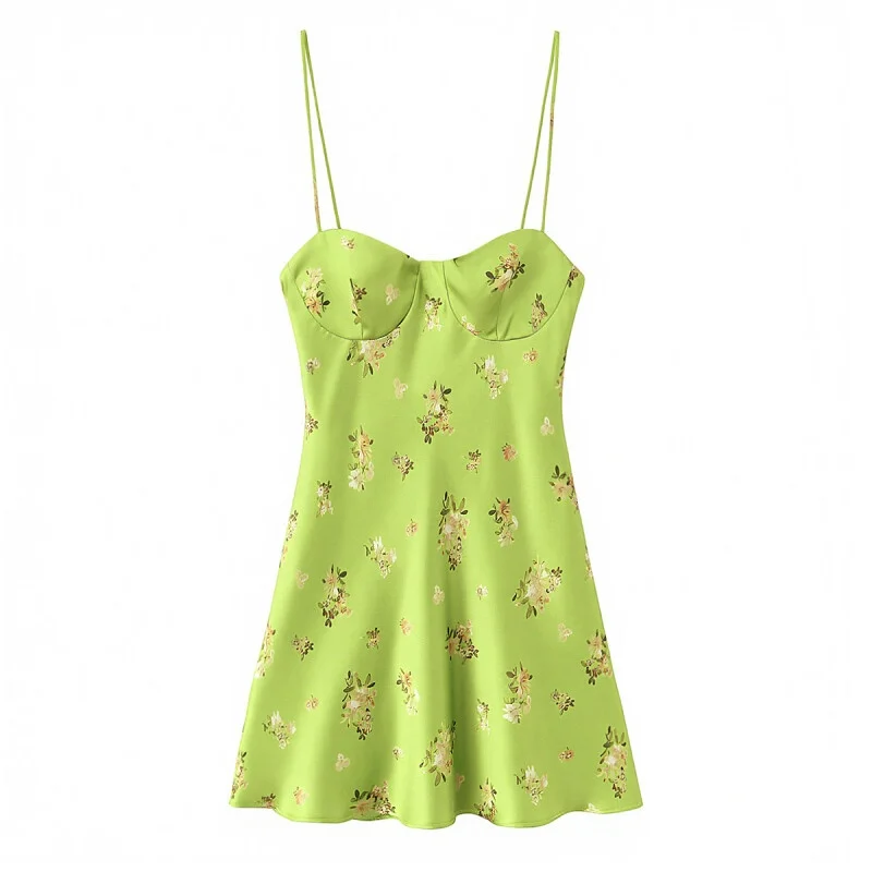olive green slip dress St. Agni | Silk DESCRPTON Short Olive Green Cocktail Dress