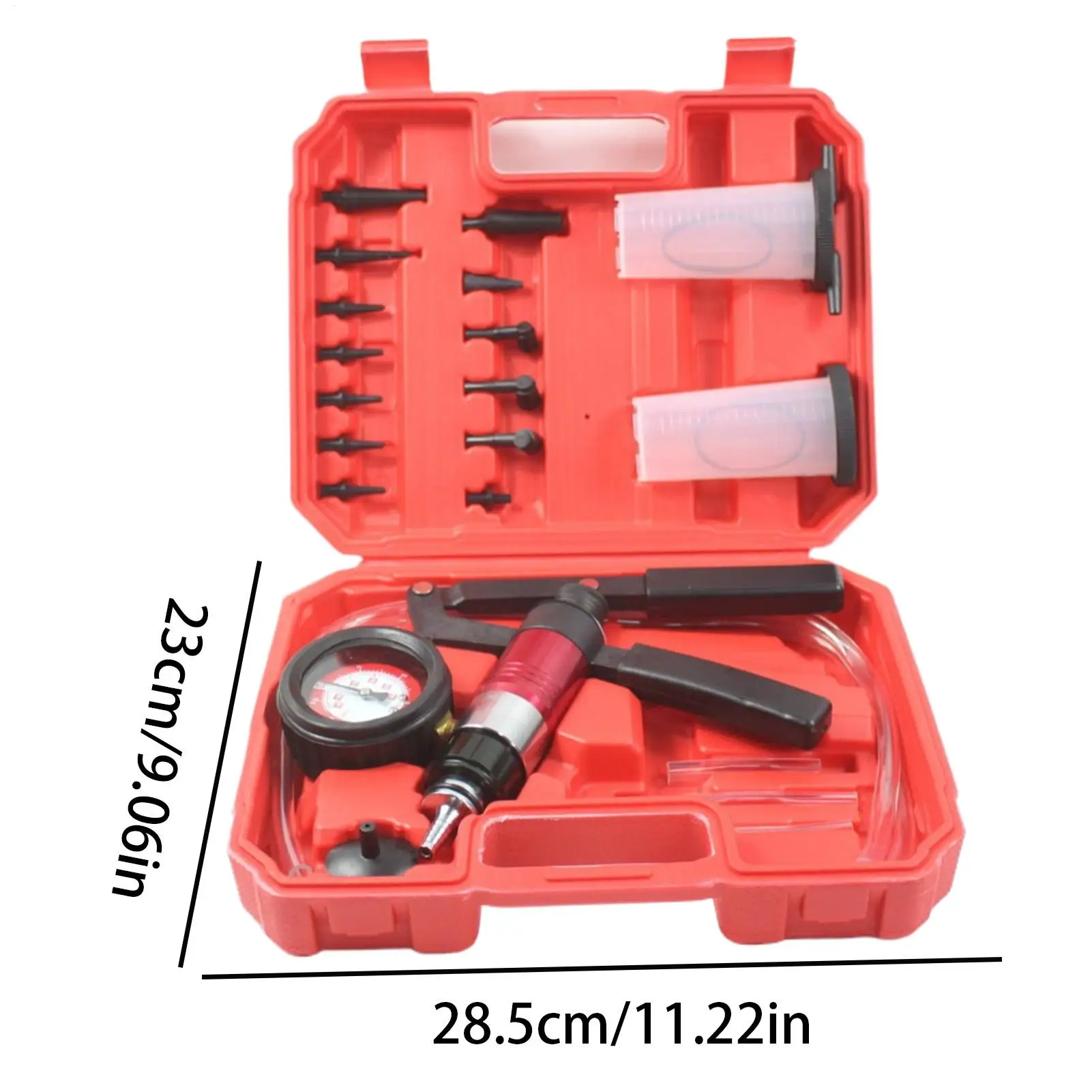 Brake Bleeder Vacuum Pump Kit Universal Portable Car Brake Bleeder Tool Vacuum Tester For Car Motorcycle Truck Fluid Extraction