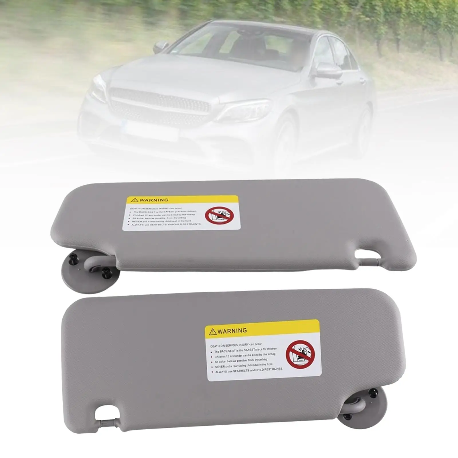 2 Pieces Sun Visor P95327509 P95327507 Grey for Chevrolet Sonic Aveo