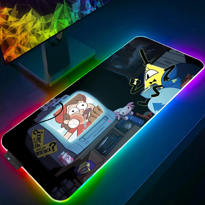 

LED Mouse pad Strawberry Bear Lotso Computer Laptop Anime Keyboard RGB Mouse Mat Mousepad Keyboards Gamers Backlight Desk Mat