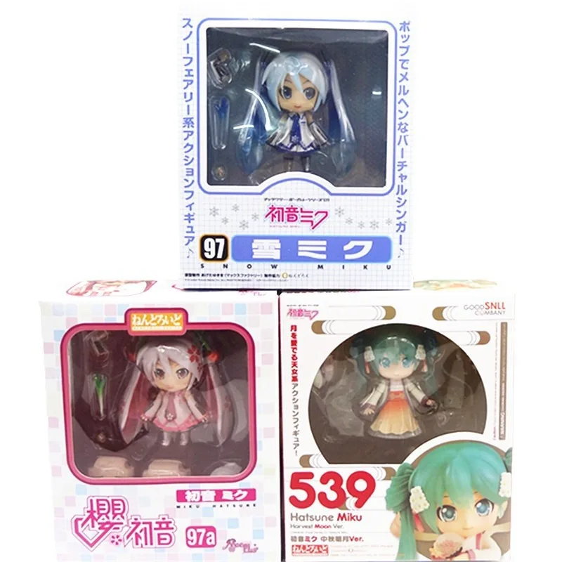 10 cm Hatsune Miku Q Version Kawaii Teile sind austauschbare Actionfigur PVC Modellstatue Nendoroid Schreibtischdekoration Spielzeug Puppengeschenke