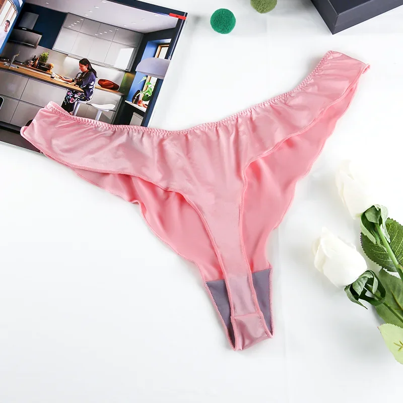 1pc Sexy Frauen Unterwäsche Tanga Frau Kleidung G-String Rosa Mädchen Sex T Panty Weibliche Dessous Dame Höschen Intime briefs Heißer