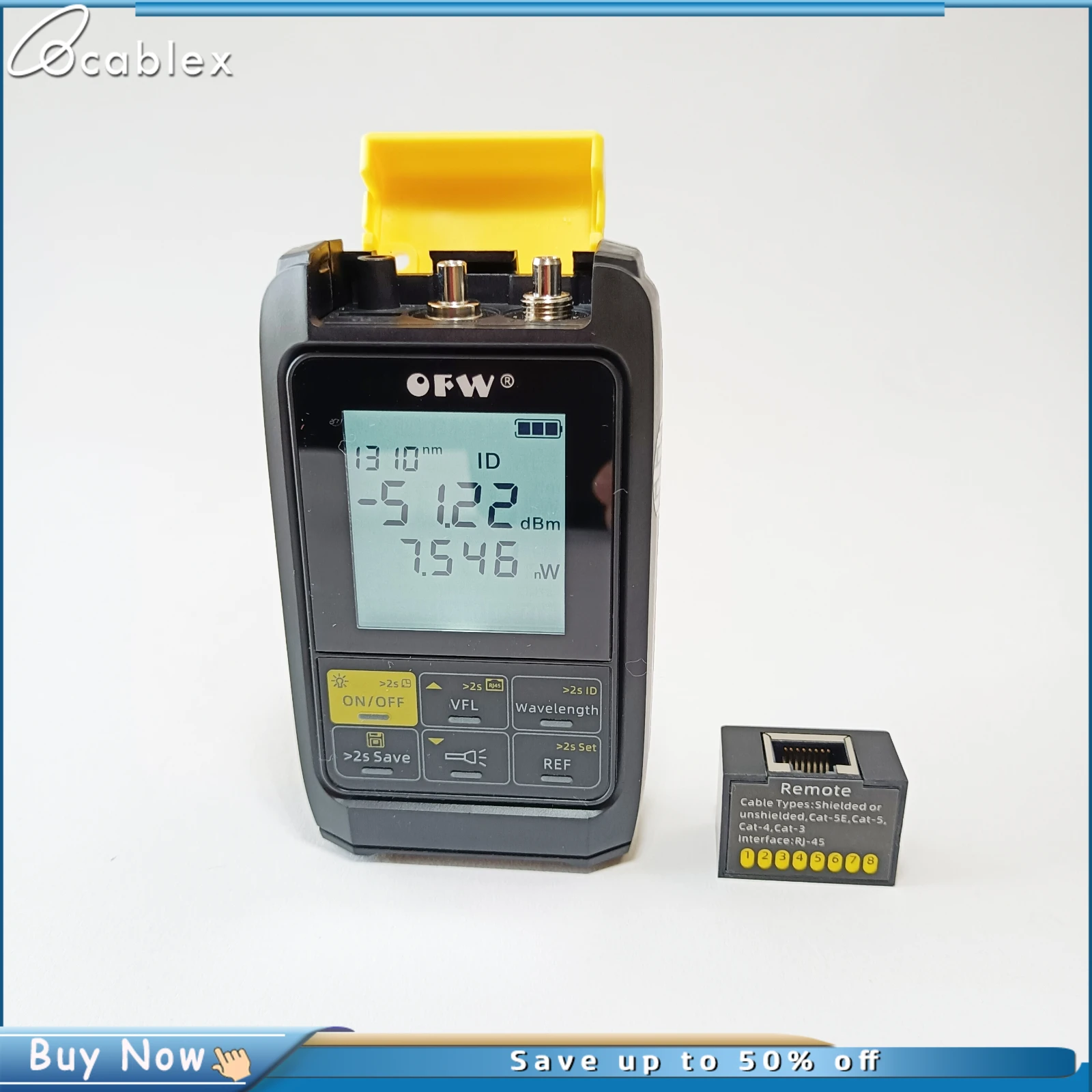 4in1 Recharge Battery Optical Power Meter Visual Fault Locator Cable Tester 5km 20km 30km VFL