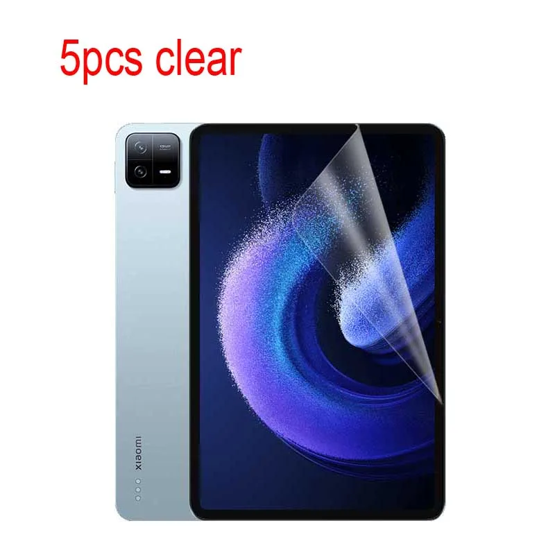 

Clear HD Screen Protector Soft Plastic Film For Xiaomi Pad 6 11inch/ Pad 6 Pro 11inch, 5pcs