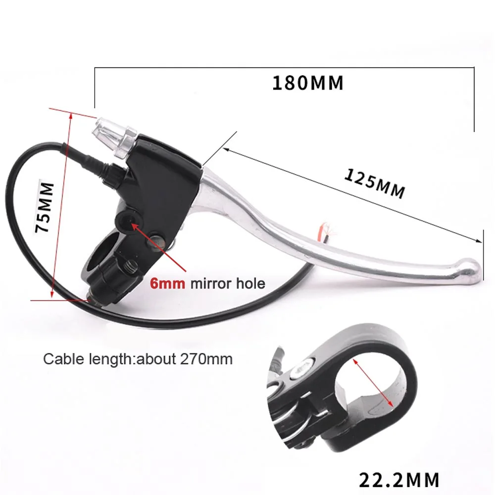 Leva del Freno Per Bici in Lega di Alluminio , Accessori Per Scooter Elettrici con Campanello , Sostituzione della Leva del Freno Elettrico Per Appassionati di Fai-da-te E Modificatori di Bici