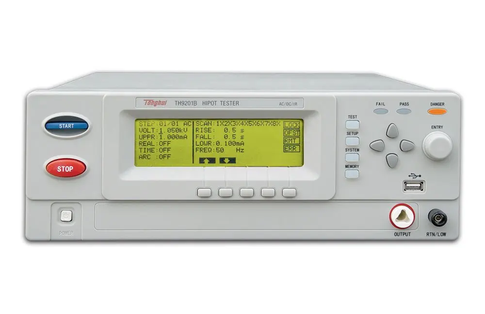 TH9201B AC/DC Withstanding Voltage Hipot Tester/Insulation Resistance Tester AC/DC5/6KV,20 mA/5 mA,0.01mA,0.1MΩ-50GΩ