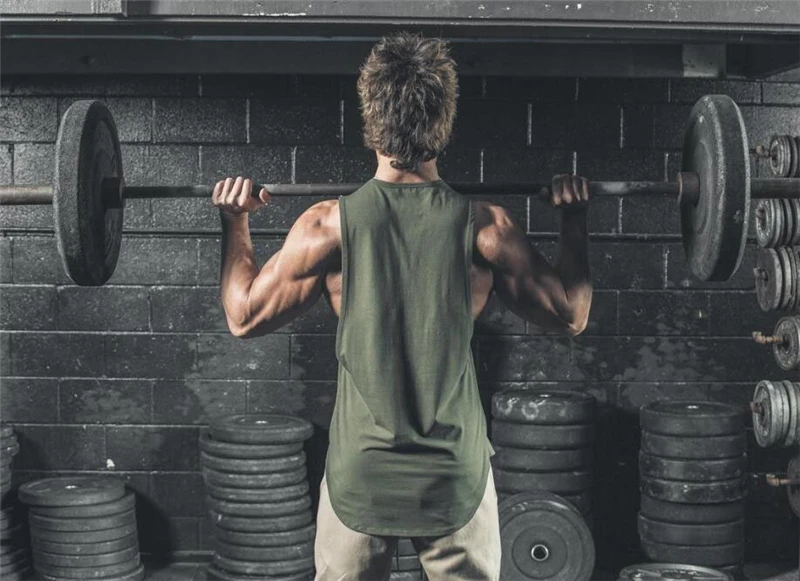 Mens Running Clothing Workout Gym Muscle Tank Top Casual Sleeveless Sporting Shirt Bodybuilding Singlets Cotton Fitness Vest