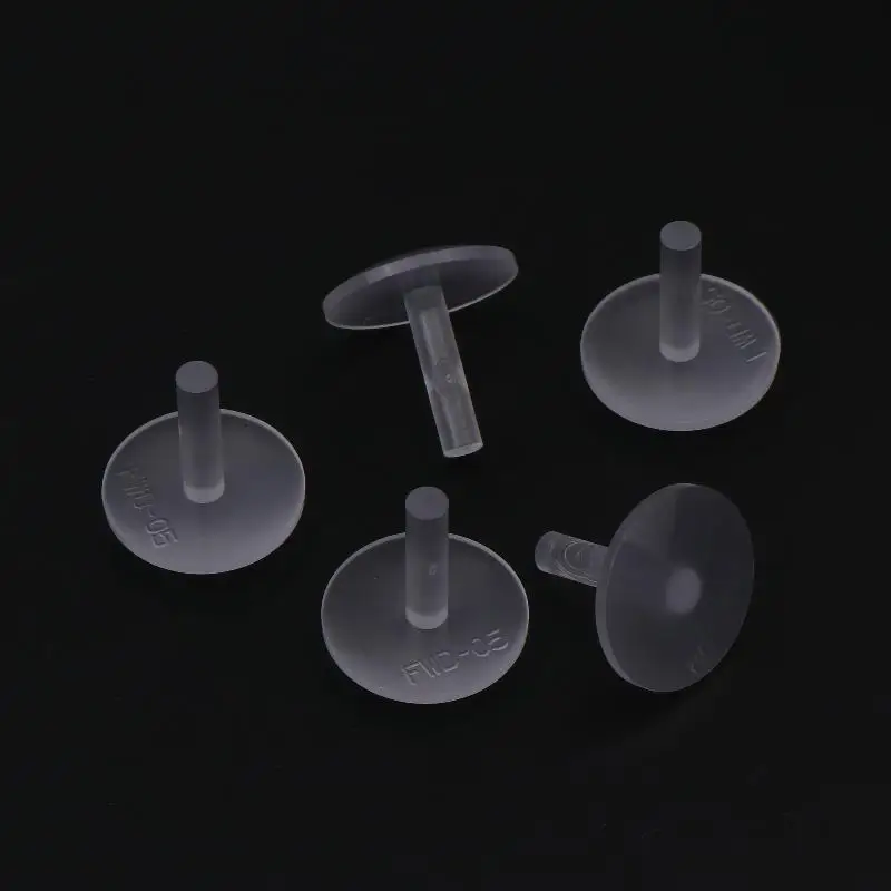 10 قطعة اكسسوارات الإضاءة المحيطة للسيارات ضوء الباب دليل رئيس البلاستيك متجمد شفافة T على شكل غطاء الزخرفية