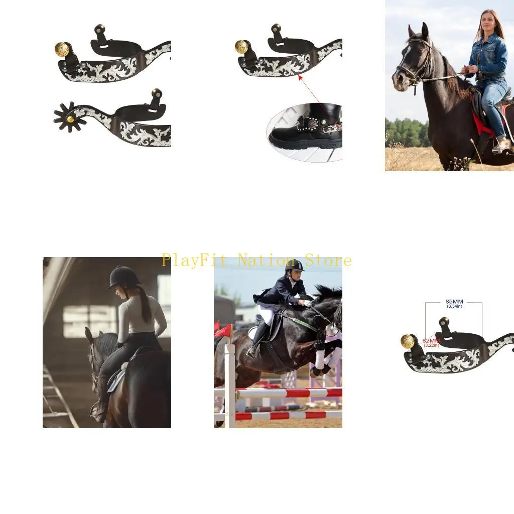 

242F Western Cowboy Spur с Rowel Мужские веревочные шпоры Аксессуары для верховой езды