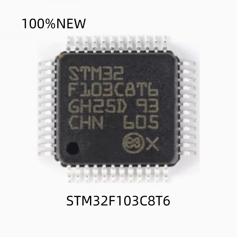 (10 Pieces) 100% New Stm32F103C8T6 Package Lqfp-48 32-Bit Microcontroller-Mcu Embedded Chip