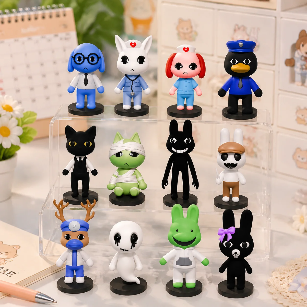 Hot！！ Horror Game Animal Hospital Anomaly Figure Anime Cartoon Animal Hospital Figurine Model Doll Toy Collectible Gift For Fans