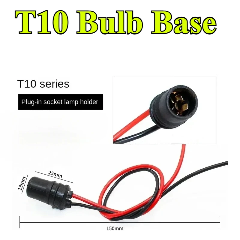 

T10 W5W Car Wedge Light Bulb Socket Connector Holder Extension LED Lamp Bulb Base Holder Socket Wedge Base Light Bulb Plug