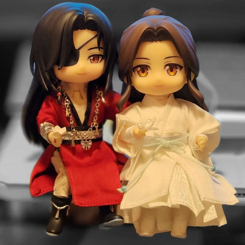 Handmade Heavenly Official Blessing Official Xie Lian Hua Cheng Anime Figures Q Version Model Collection Version Movable Doll