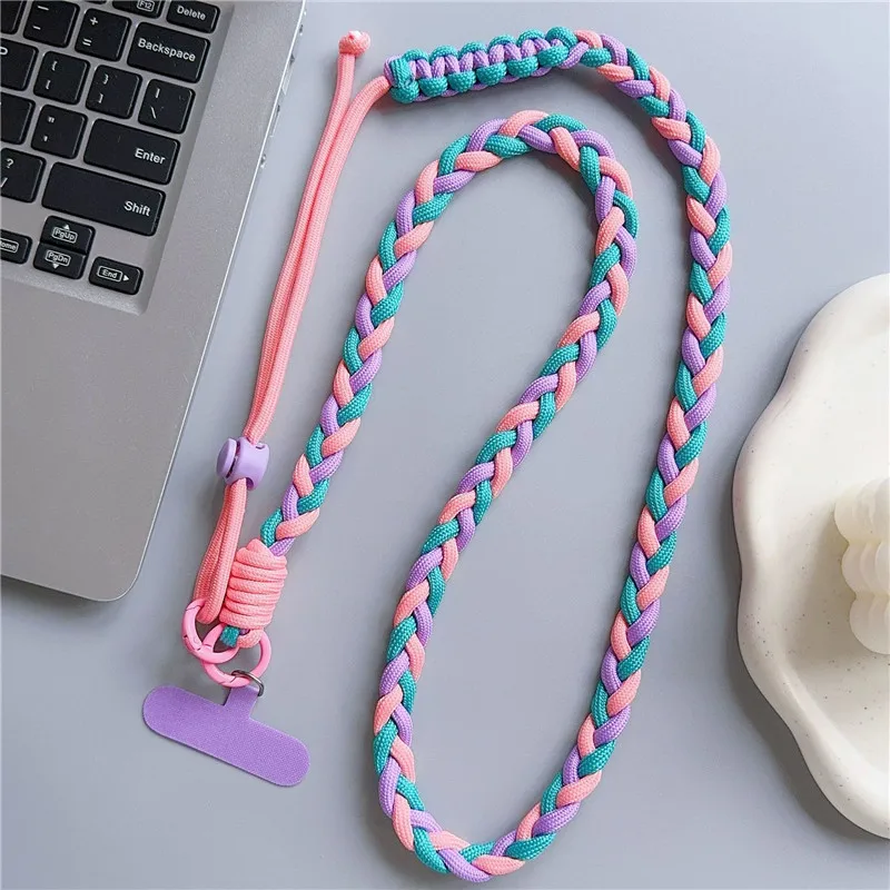 Crossbody Phone Strap With Patch Lanyard Adjustable Rope Hang Mobile Phone Chain Anti-lost Cellular Accessories Premium Pendant