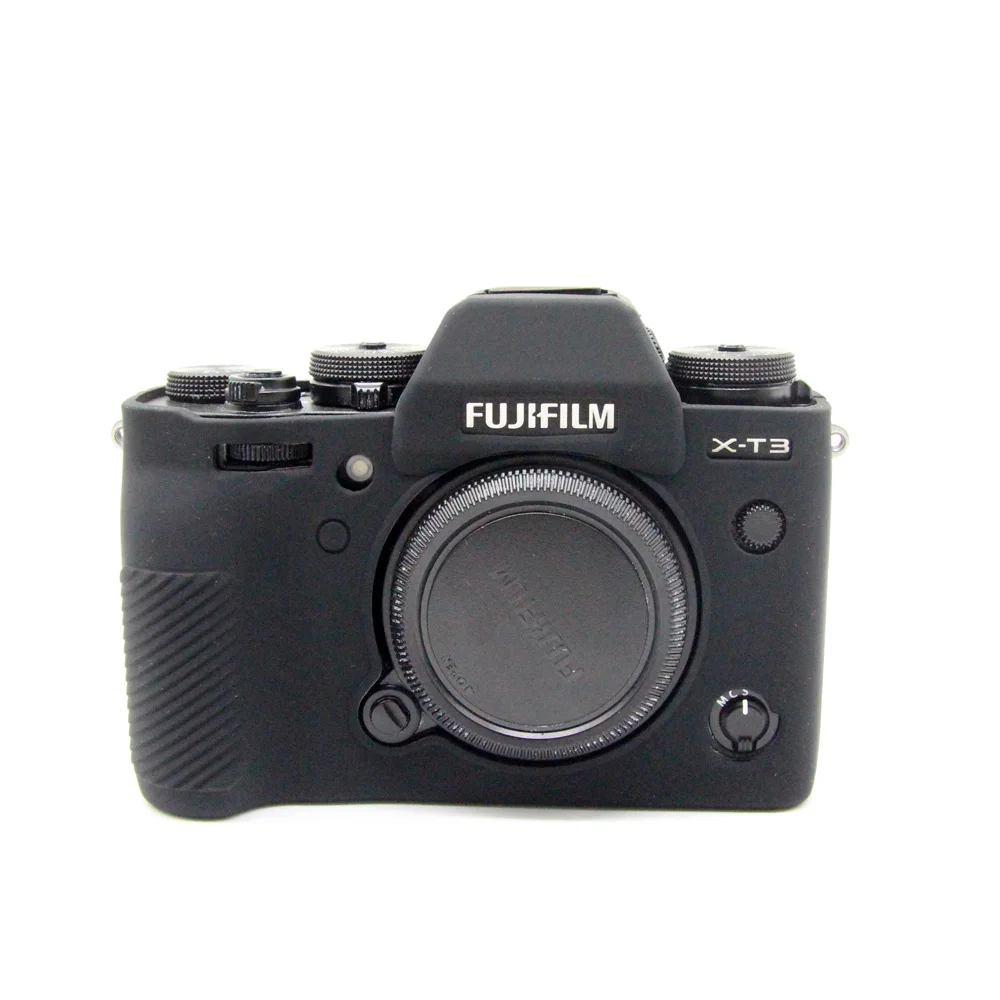 Silicon Rubber Sleeve Armor Skin Case Body Cover Protector for Fujifilm X-T3 Fuji XT3 XT-3 Mirrorless Camera Protective Soft Bag