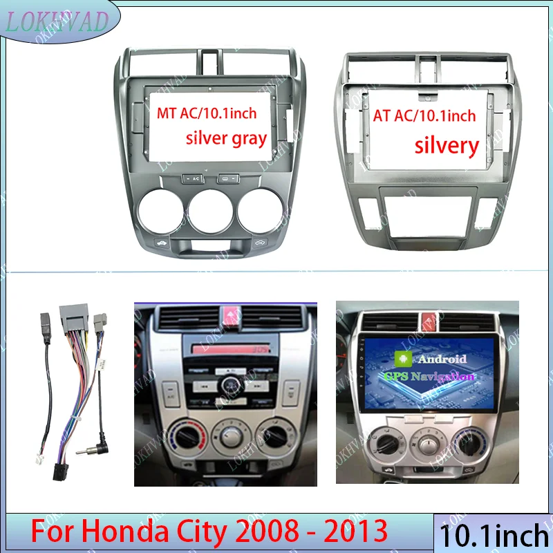 10 "لسيارة هوندا سيتي 2008-2013 مشغل أسطوانات للسيارة راديو أندرويد فآسيا الوسائط المتعددة MP3 MP5 فيديو الصوت لوحة ستيريو الإطار الكابلات #1