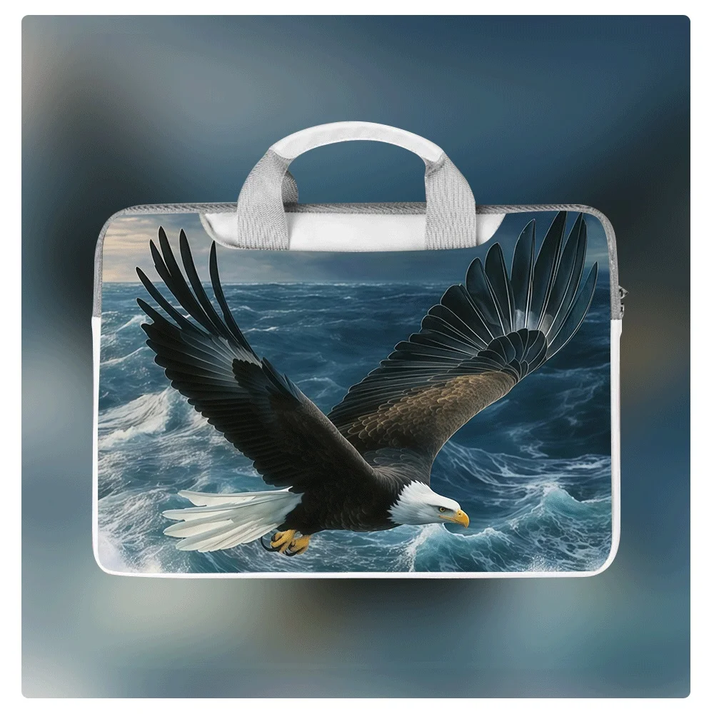 

Cute Eagle Animal Laptop Sleeve Bag 12-16 Inch Waterproof Shockproof Zipper Shoulder Bag for MacBook Apple Dell Asus Case Gift