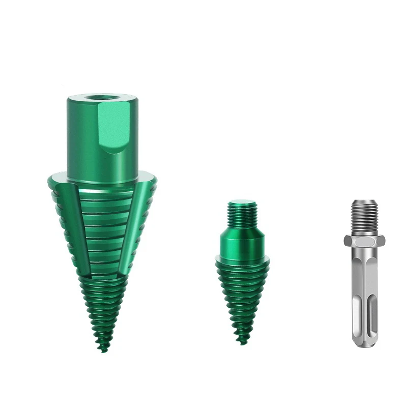 

Detachable Firewood Splitter Bit Compatible with SDS and Square Shank Drills Quick Release Mechanism for Easy Bit Swapping