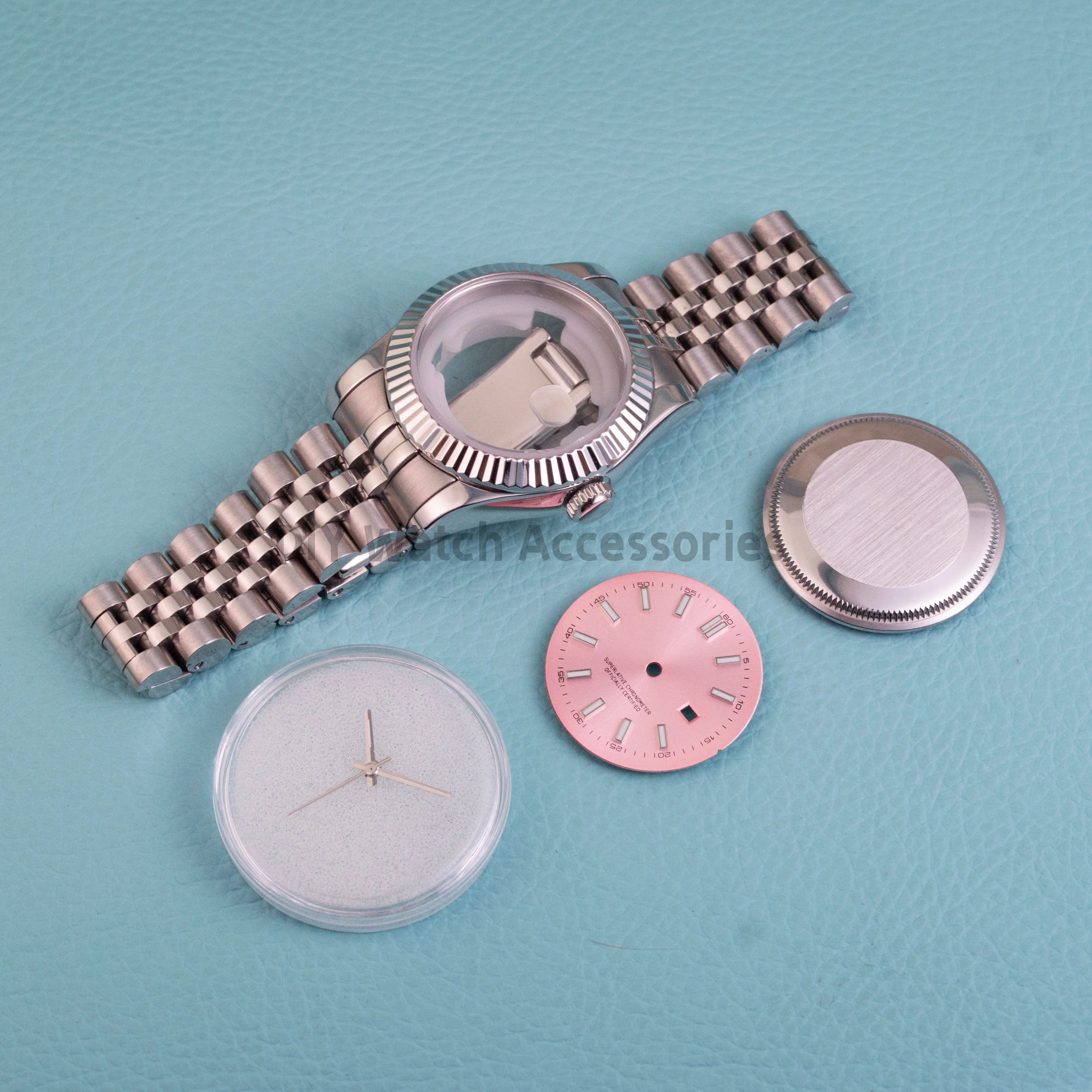 

NH05 Case Strap 25mm Dial luminous Hands Stainless Steel Sapphire Glass 33mm Watch Case For NH05 NH06 Automatic Movement