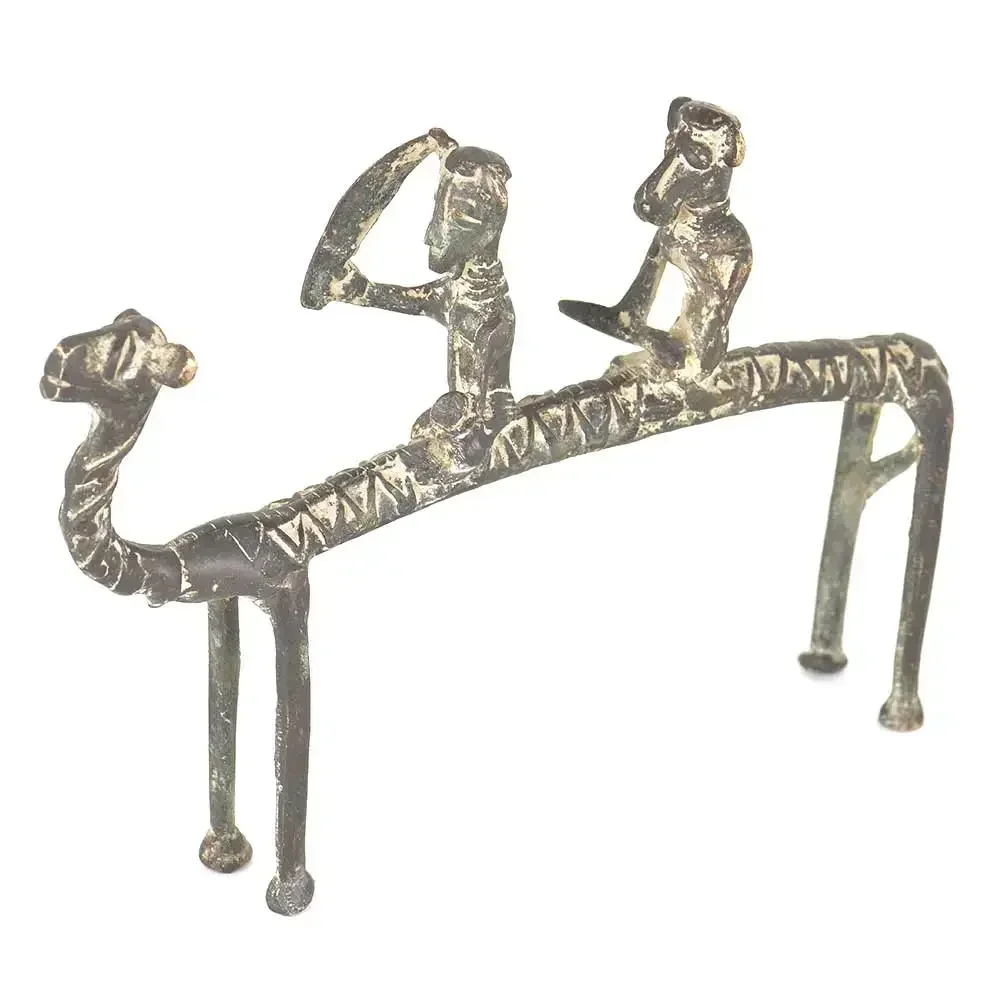 Hot SalesHandmade Antique Brass Tribal Camel With Riders Sculptures Figurine Statue Statement Pieces Decor Gift Items