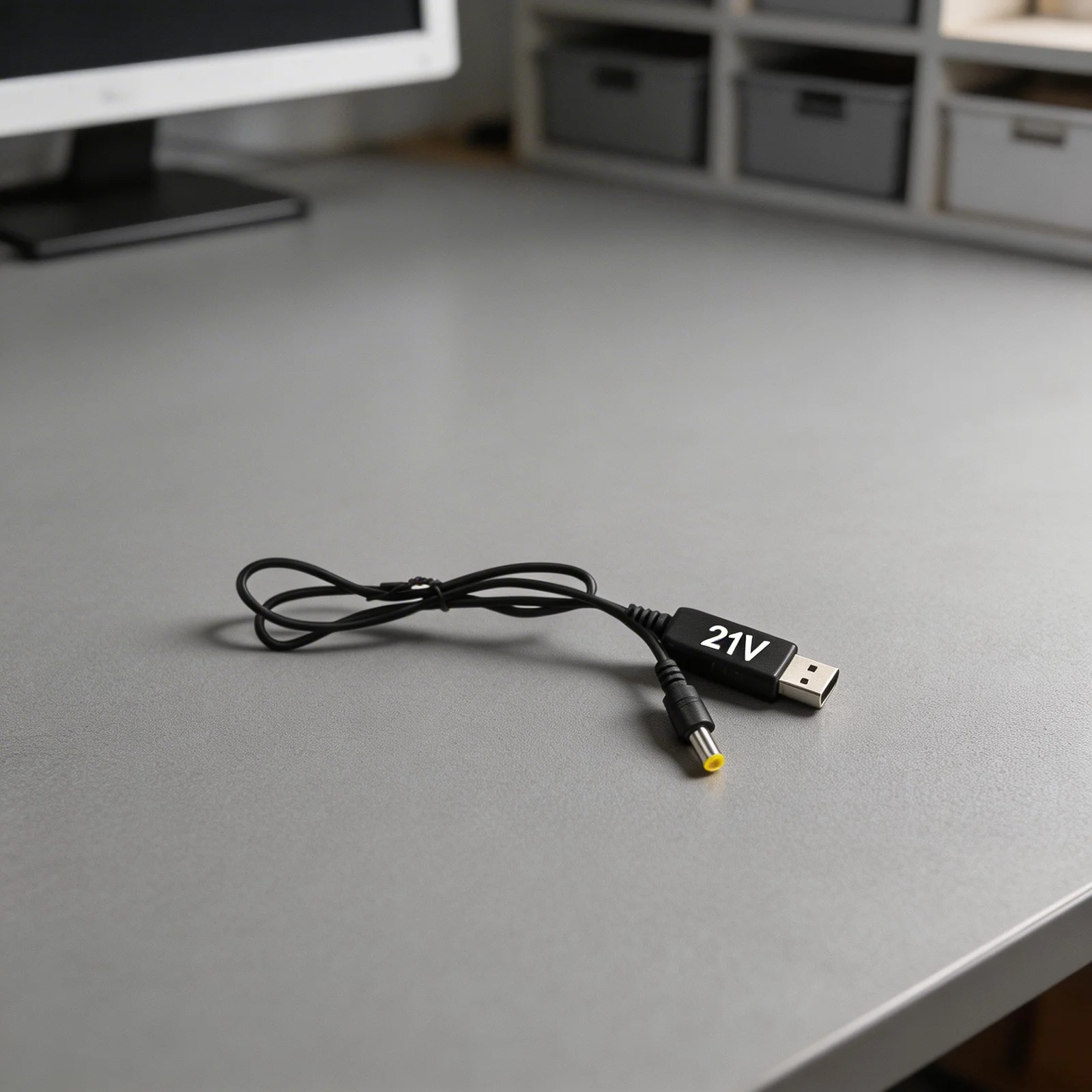 Battery Charging Cable 5V To 21V Boost Cable 5V Charging Head Compatible Overall Length Approx. 73cm Accessory Replacement
