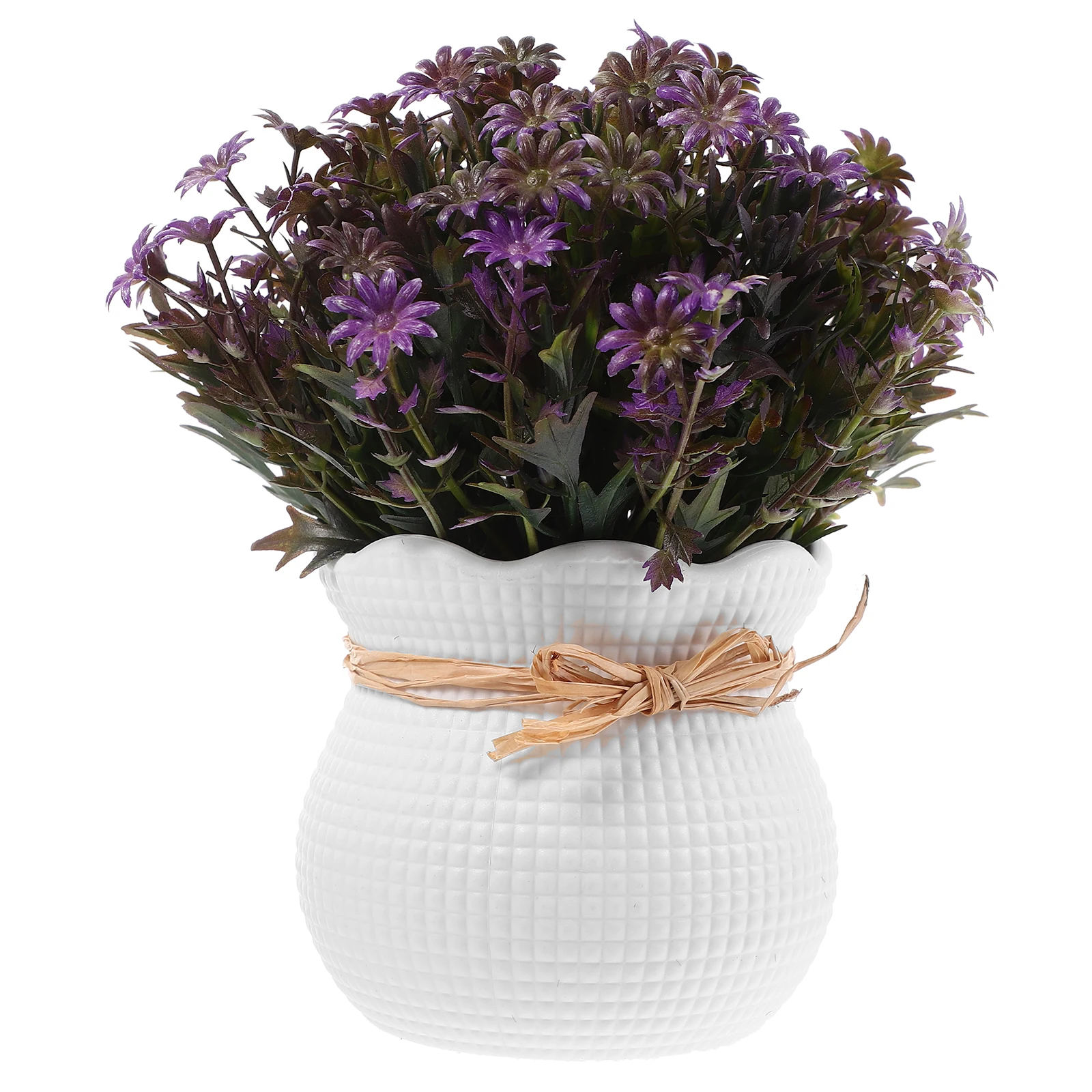 

Artificial Flower Bonsai Desktop Ornament Fake in Pot Decorative Plants Faux Decoration