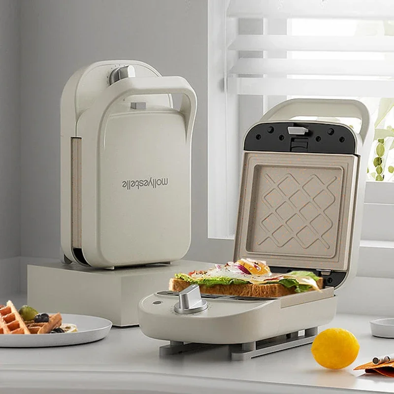 

600W Electric Sandwich Maker Waffle Maker Multi-baker Breakfast Machine Toaster Baking Pancake Sandwichera Double Side Heat