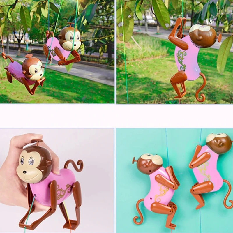 Creatief interessant touw klimmen aap pull-up dieren baby speelgoed trekkoord grappig interactief voor peuters kinderen nieuwigheid speelgoed