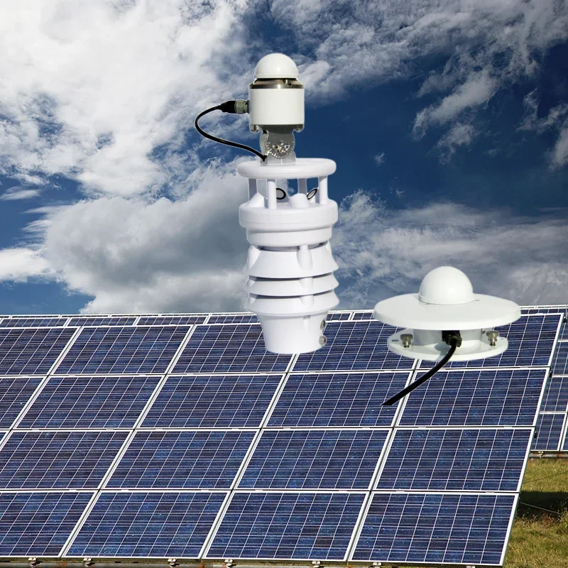 CE SDI12 PC Software Wireless Moubus Intelligence Data Logger Solar Radiating Weather Station For PV Solar Energy Panel Farm