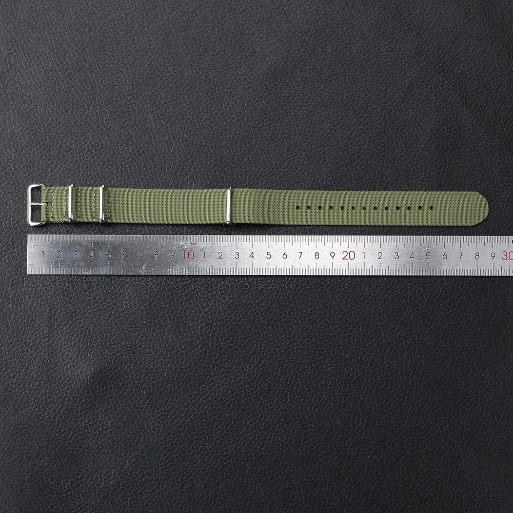 Neues geripptes Nylon-Uhrenarmband, 18 mm, 20 mm, 22 mm, Nylon-Uhrenarmband, Uhrenarmband-Zubehör für Militär-Uhrenarmband, Armband für Männer und Frauen – Detail 4