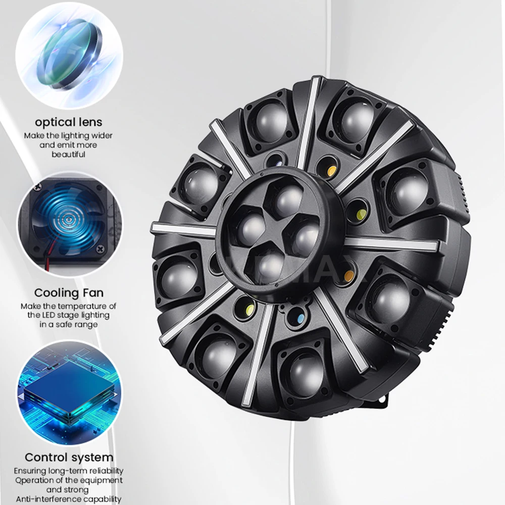 Moving Head DJ Light 150W 8-Arm LED Beam DMX512 DJ Equipment Disco Party Lights Stage Effect For Nightclub Bar Wedding image 5