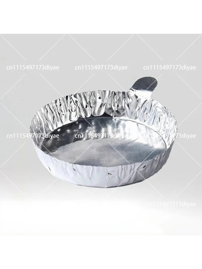 100PCS Aluminum Foil Weighing Dishes with Handles, 60ML Lab Pans for Powder & Liquid Measurement