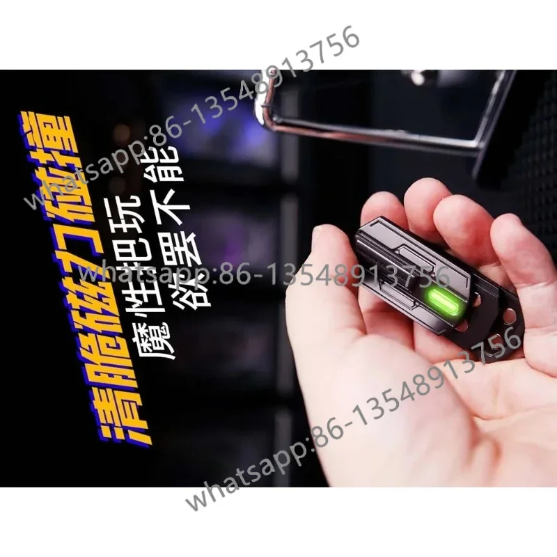 Pulse zinc alloy paragraph sense decompression push card decompression artifact edc popping coin adult black technology toy