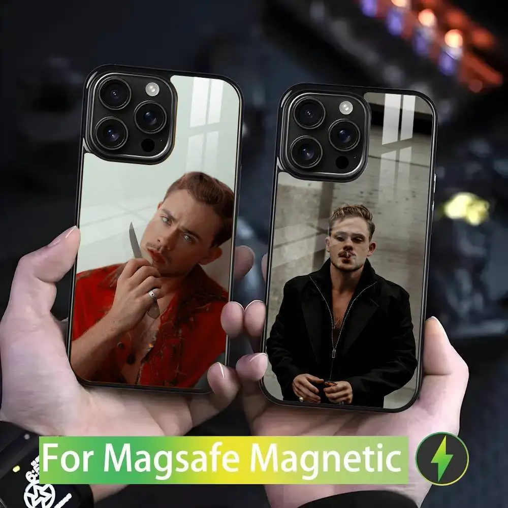 

D-Dacre M-Montgomery For iPhone 17,16,15,14,13,12,11,Pro,Max,Plus,Mini,SE4,E Magnetic Magsafe Wireless Charging