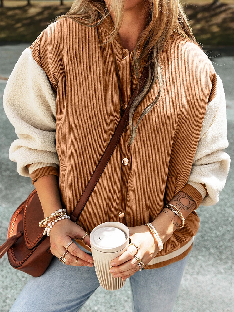 

ing Women's Long Sve Velvet Jaet Coat Winter New Sle Warmth Buttoned Outerwear Faionable Casual Loose Fit round ...