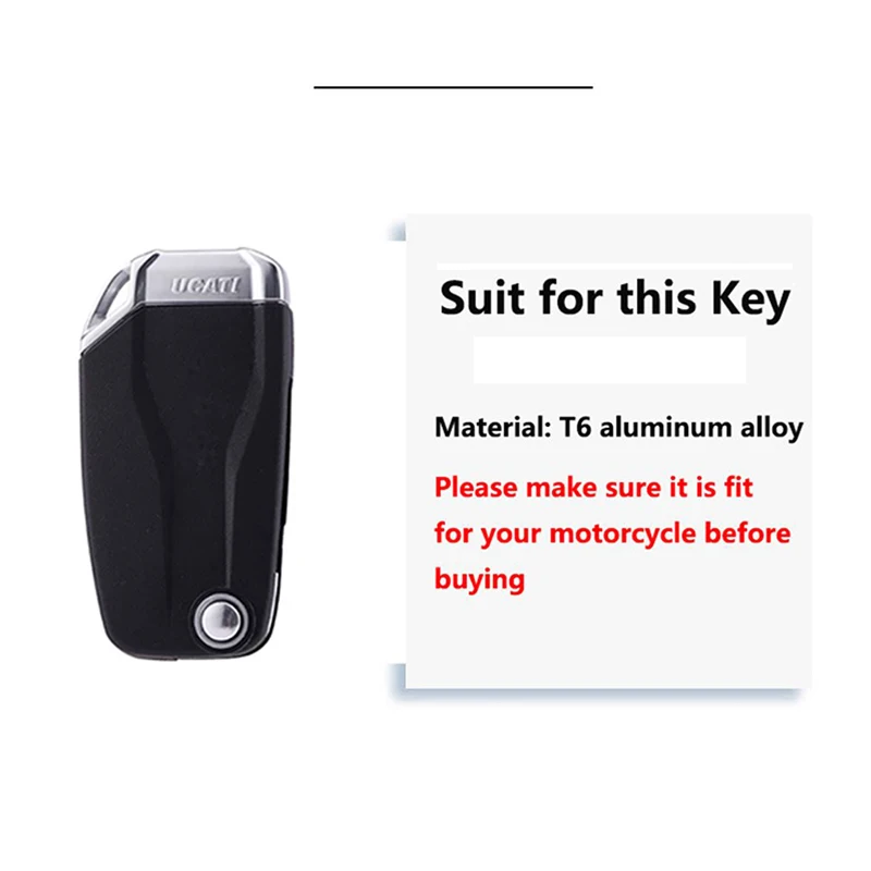 Fit For Ducati Multistrada 950 1260 S MTS 1260 950 2017- 2024 MULTISTRADA Motorcycle Key Cover Case Shell and Key Chain Keyring